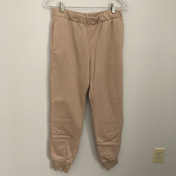 NWT H&M Divided Matching Co-Ord Beige Sweatpants Set Women's Small/Extra Small - Picture 4 of 10